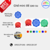 Ghế mini chân đế cao su, chất liệu nhựa PP nguyên sinh, chống trượt, thích hợp cho trẻ em và gia đình – sản xuất bởi Nhựa Song Minh.