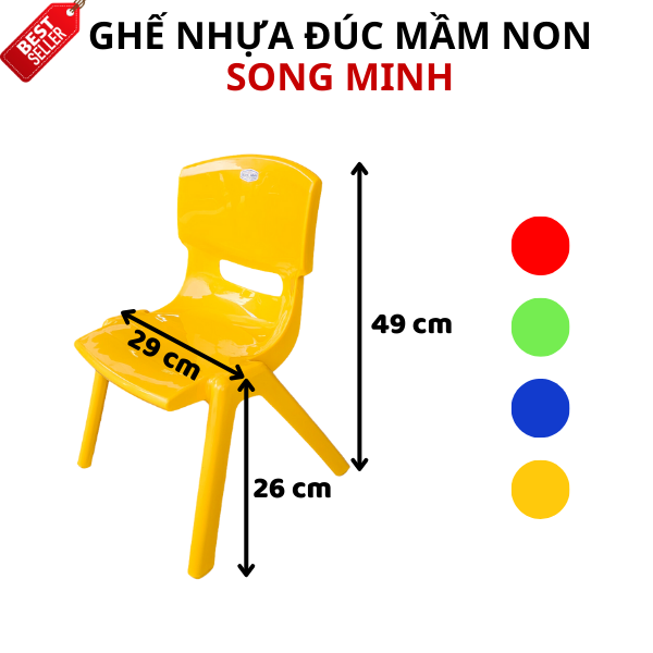 Thông số ghế mầm non Song Minh