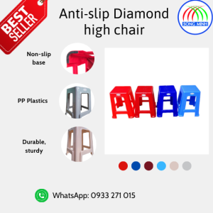 Anti-slip Diamond high chair