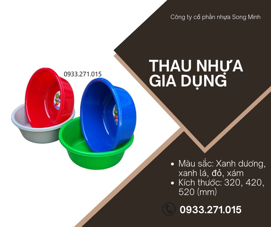 Thau Nhựa Gia Dụng HDPE - Lựa Chọn Hoàn Hảo Cho Mọi Gia Đình