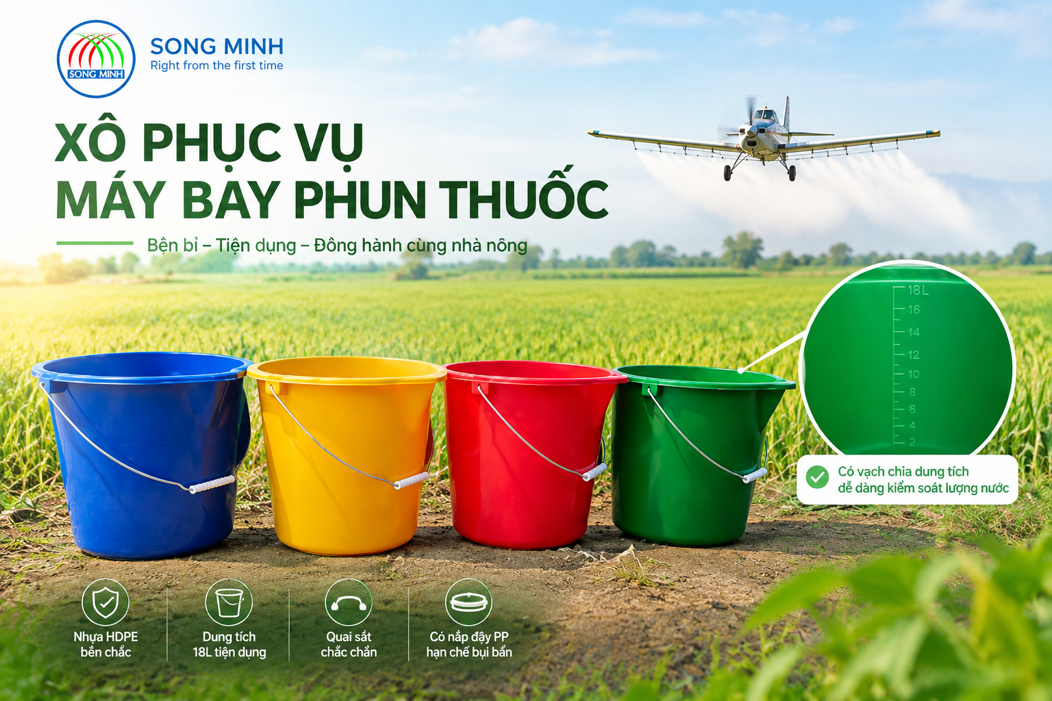 Xô pha thuốc Song Minh