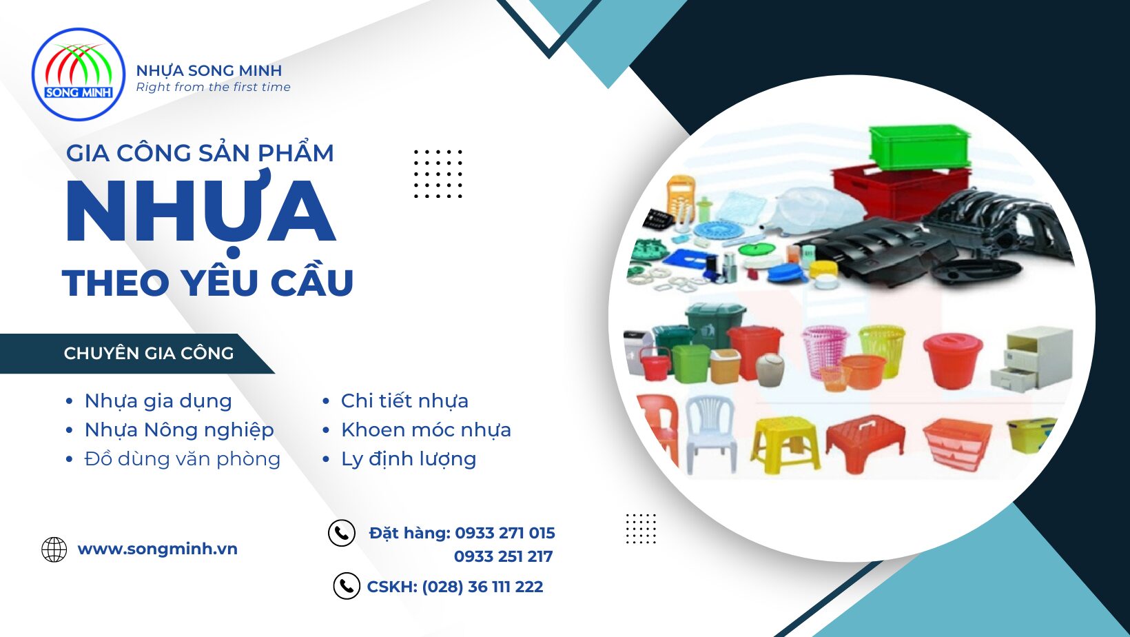 Nhận sản xuất gia công các sản phẩm nhựa theo yêu cầu