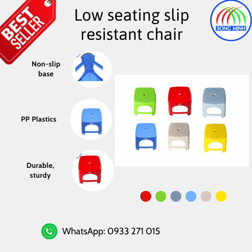 Low seating slip resistant chair Low seating slip resistant chair