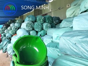 Thau rải phân màu xanh