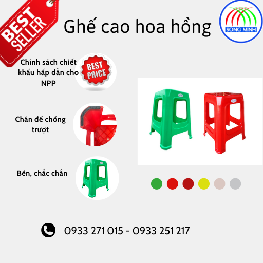 ghế cao hoa hồng ghế cao hoa hồng