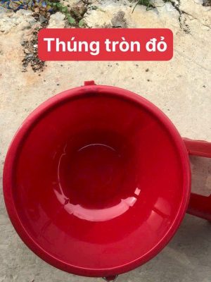 Thúng tròn đỏ