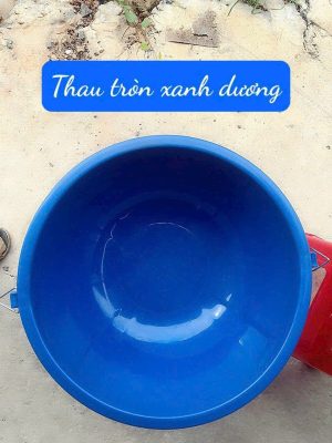 Thau rải phân màu xanh dương